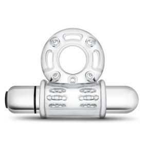 Stay Hard 10 Function Bull Ring Vibrating Clear - BN77912