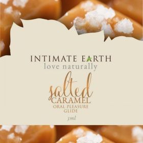 Intimate Earth Salted Caramel Flavored Glide Foil Pack .10oz - IE038F