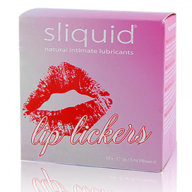 Sliquid Naturals Lip Lickers Lube Cube 12 .17oz Pillow Packs - SLLC905