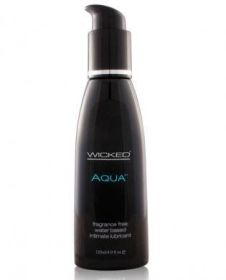 Wicked sensual care collection fragrance free 4 oz lubricant - aqua - waterbased - TCN-WS1047