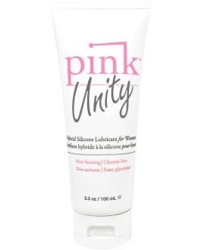 Pink unity silicone/water based hybrid lubricant - 3.3 oz tube - TCN-8254-44