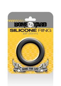 Boneyard Silicone Cock Ring 2 inches Black - CHABY0150