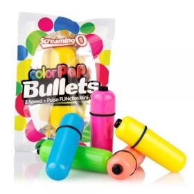 Color Pop Neon Blue Bullet Vibrator - SCRCPBUL101BU