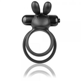Ohare XL Vibrating Rabbit Double Ring Black - SCRHARXLBL101