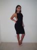 Sexy backless deep v neck night club dress summer women bodycon party bandage sun dress vestidos - Black - M