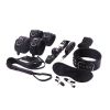 BDSM Bondage Set; Erotic Bed Games; Adults Handcuffs; Nipple Clamps; Whip Spanking Anal Plug Vibrator SM Kit; Sex Toys For Couples - Pink