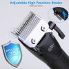 Cordless Clipper Trimmer Set for Men Electric Barber Clipper Hair Cutting Combo Set Beard T Outliner Shaver Trimmers Haircut Grooming Kit - Black