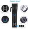 Cordless Clipper Trimmer Set for Men Electric Barber Clipper Hair Cutting Combo Set Beard T Outliner Shaver Trimmers Haircut Grooming Kit - Black