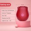 Rose Sex Toy for Women-Sucking Sex Stimulator for Women , G Spot Dildo Vibrator for Clitoral Nipple Stimulation - Rose