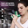 Mini Massage Gun Small Pocket Size Portable Compact Percussion Massager for Travel Gym, 4 Heads 4 Speed - Blue